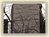 Monument at the Burying Ground, c. 2011.